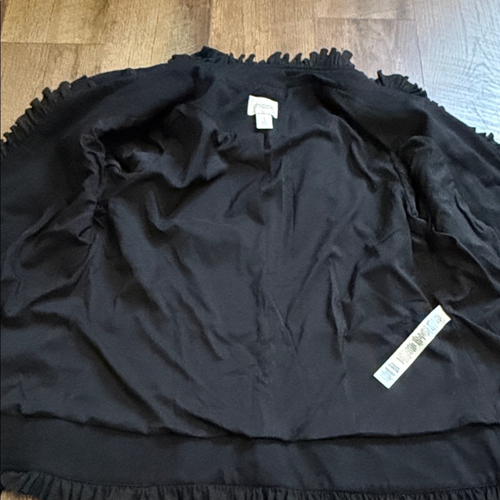 Chico's Black Ruffled Blazer - Picture 12 of 12